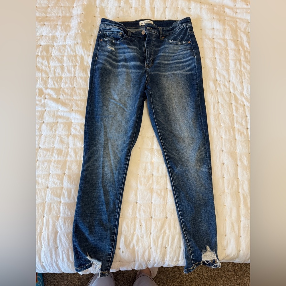 Parker Dark Blue Straight Leg Jeans